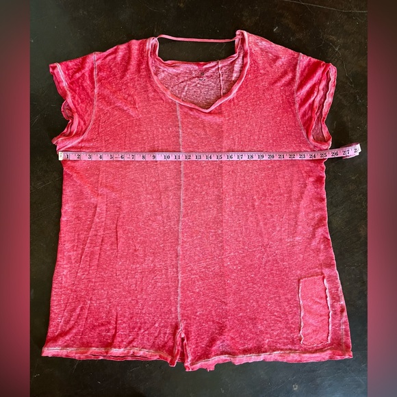 Johnny Was’ Pete & Greta Red Distressed Tunic, L - Picture 4 of 6